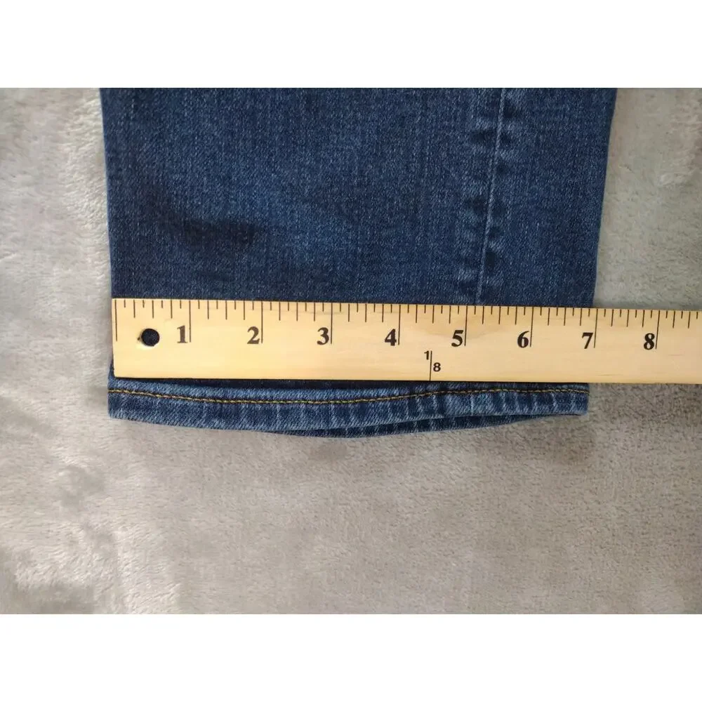Revtown Sharp Jeans Mens 35x32 Dark Wash Slim Straight Normcore Casual Preppy